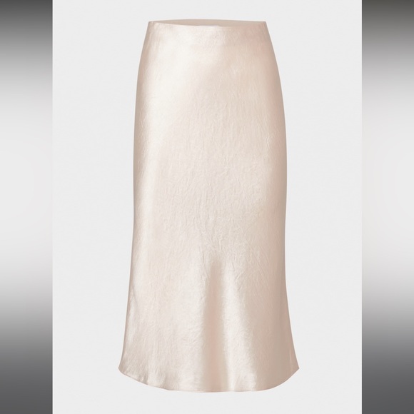 Babaton nude slip satin midi skirt - Picture 8 of 8